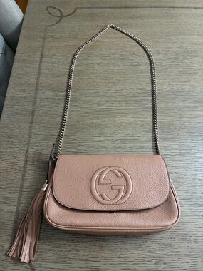 Gucci Leather Soho Disco Chain Shoulder Bag